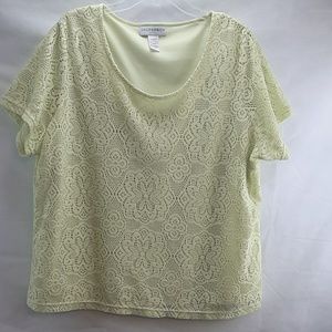 Sag harbor Lacey mint green top